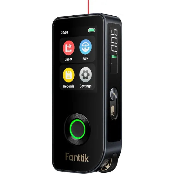 Fanttik A11 Ultra 3 in 1 Laser Measuring Tool, 197Ft Digital Laser Distance Measure with IPS Touch Screen & Side LCD, Wheel Roller & 3 Axis Digital Level, Rechargeable for Home DIY & Indoor Projects