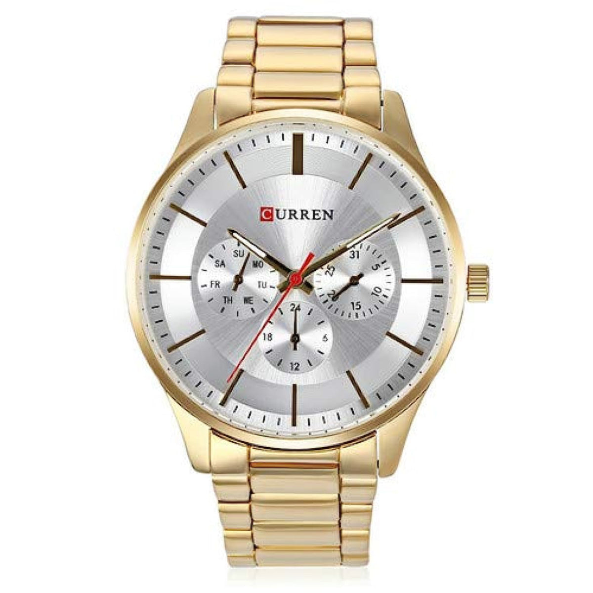 CURREN Men Japan Quartz Wristwatch Fashion Casual Clock Stainless Steel Band Business Wrist Watch,8282