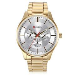 CURREN Men Japan Quartz Wristwatch Fashion Casual Clock Stainless Steel Band Business Wrist Watch,8282