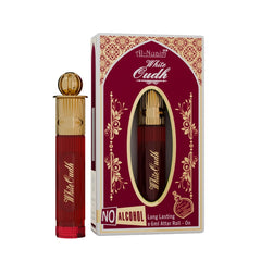 Al-Nuaim Gold Series White Oudh Attar Roll On for Men & Women - Pack of 2 (6ml Each)