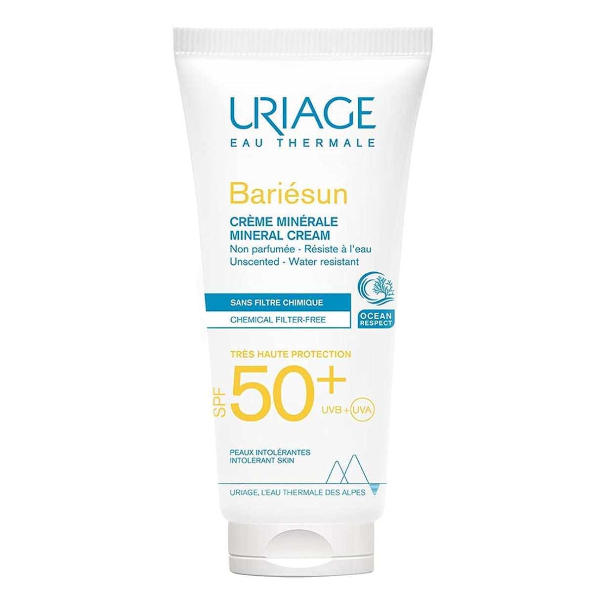 Uriage Bariesun Mineral Cream Spf50+ 100ml- Unscented, Hydrating