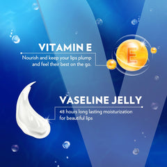 Vaseline Lip Therapy Original Lip Balm With Pure Jelly & Vitamin E For Soft & Glossy Lips| Nourishes & Protects Lips| Non-greasy Lip Moisturizer for Naturally Tinted Lips| 4.8 gm