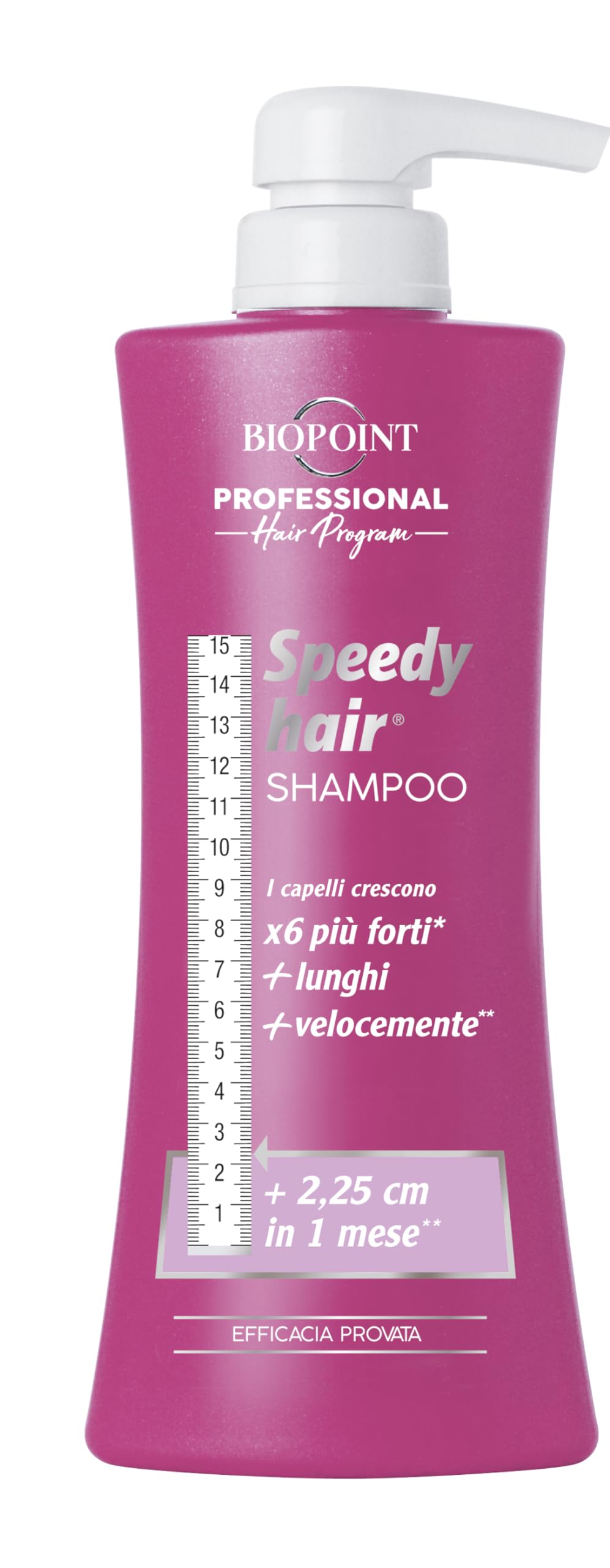 BIOPOINT Speedy Hair Shampoo, Gently Cleanse Hair While Strengthening the Fiber and Stimulating faster, Healthier growth - 400ml