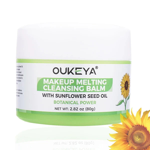 OUKEYA Cleansing Balm,Makeup Remover Balm-Natural Ingredients-Suitable for All Skin Types,Gently Remove Mascara, Eyeliner Makeup | Removes Dirt & Impurities