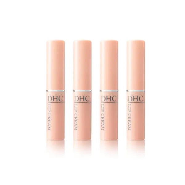 DHC Lip Cream, Ultra-Moisturizing Lip Balm for Dry Lips, 0.05oz, 4-Pack | Provides Intense Moisture for Chapped Lips, Visibly Plumps and Softens, Protects Irritated Lips, Fragrance and Colorant Free