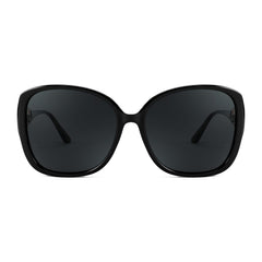 FEISEDY Women's Fashion Sunglasses, Oversized Square Frame with Pearl Sparkling, Polarized UV Protection B2821