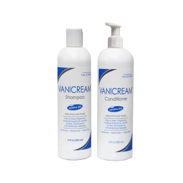 Vanicream Shampoo & Conditioner Set – Hypoallergenic, Fragrance-Free Hair Care Duo, Gentle Daily Cleanse - (12 fl oz Each)