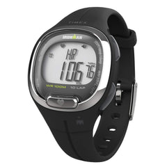 TIMEX Transit+ Watch with Activity Tracking & Heart Rate 33mm - Black/Silver-Tone