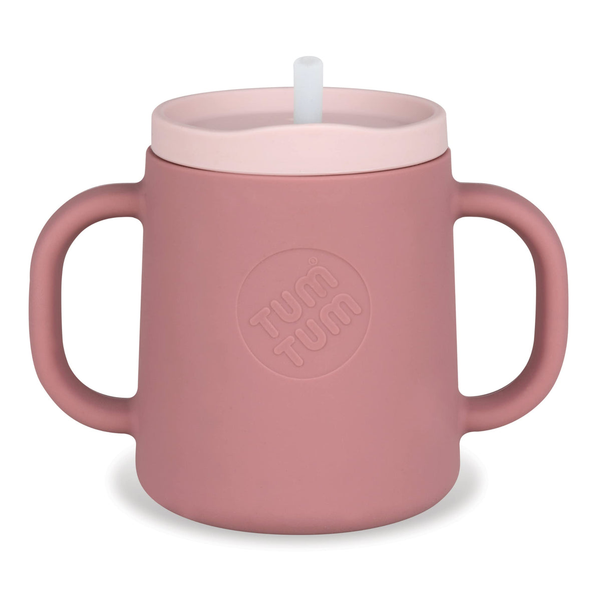 TUM TUM 3 in 1 Baby Trainer Sippy Cup for Toddlers | Baby Cup Designed with Feeding Specialist | Food Grade Silicone BPA & Phthalate Free Sipper | Straw Cup | Straw Bottle | Milk Bottle 180ml - Pink