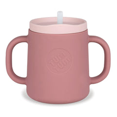 TUM TUM 3 in 1 Baby Trainer Sippy Cup for Toddlers | Baby Cup Designed with Feeding Specialist | Food Grade Silicone BPA & Phthalate Free Sipper | Straw Cup | Straw Bottle | Milk Bottle 180ml - Pink