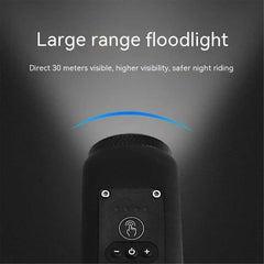 KASTWAVE Electric Bike Bell, Loud Bicycle Handlebar Alarm Bell, Electronic Horn Bell With Electric Night Cycling Flashlight Accessories, 110db Loud Alarm, USB Rechargeable Bicycle Speaker
