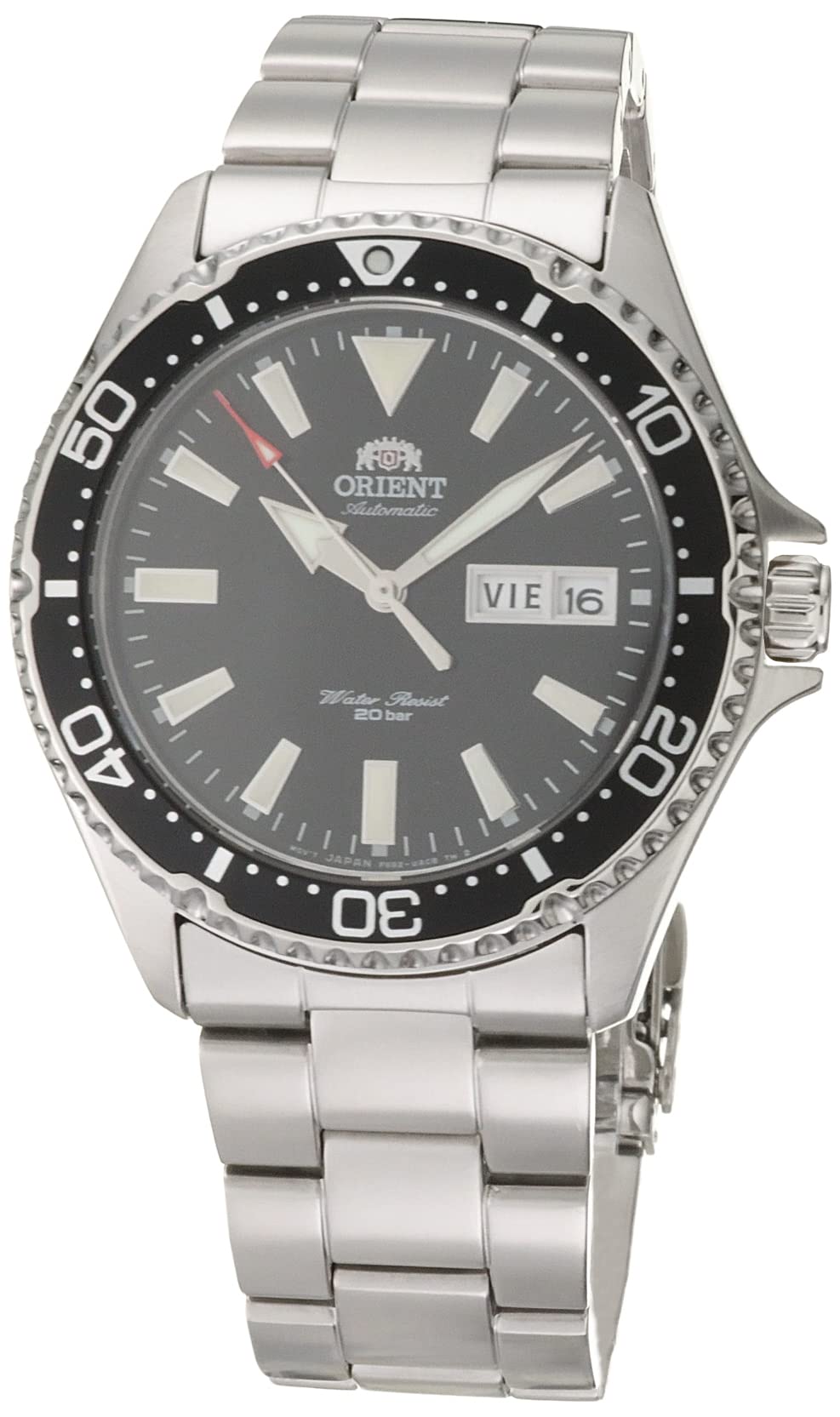 Orient RA-AA0001 Kamasu Mako III Automatic Analog Wrist Watch for Men, 41.8 mm Case Size, Silver