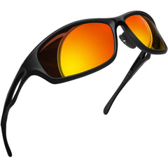 Joopin Polarized Sports Sunglasses for Men Women Driving Cycling Running Fishing Glasses UV400 Protection Wrap Around Shades Lenses