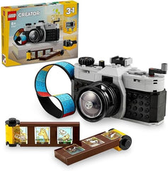 LEGO Creator 3in1 Retro Camera Toy to Video Camera to TV Set, Kids' Desk Decoration or Bedroom Accessories, Photography Gifts for Girls and Boys Aged 8 Plus Years Old Who Enjoy Creative Play 31147