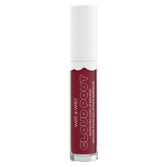 wet n wild Lip Cream Cloud Pout w/Marshmallow, Dark Red I'm On Cloud Wine | Argan Oil | Vitamin E