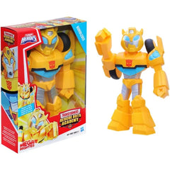 Transformers Playskool Heroes Rescue Bots Academy Mega Mighties Bumblebee Collectible 10" Robot Action Figure, Toys for Kids