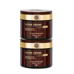 Yves Rocher Riche Creme Face Aging Mature Skin Day & Night Cream Set of 2, 75 ml /2.5 fl.oz
