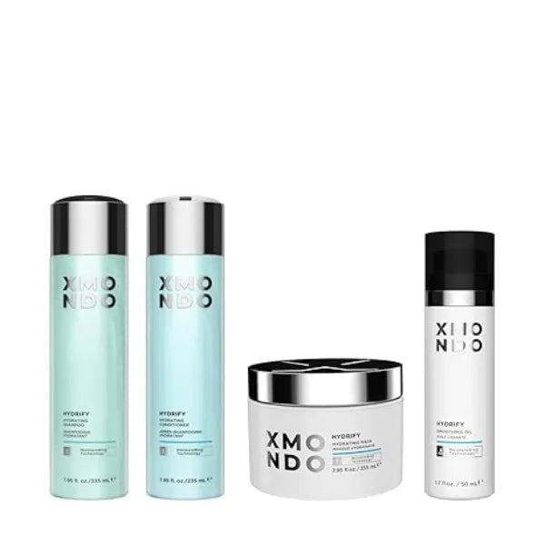 XMONDO Hair Wash Day Kit for Dry Hair Hydrate and Nourish Hair with Argan Oil, Baobab Oil, Hyaluronic Acid, and Shea Butter