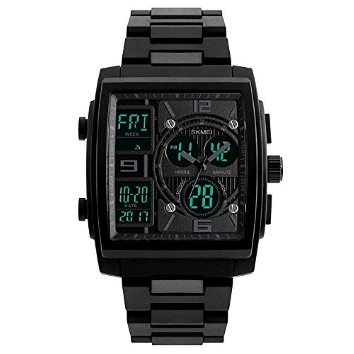 Skmei Sport Watch For Men Analog-Digital Plastic, sk1274 - Black