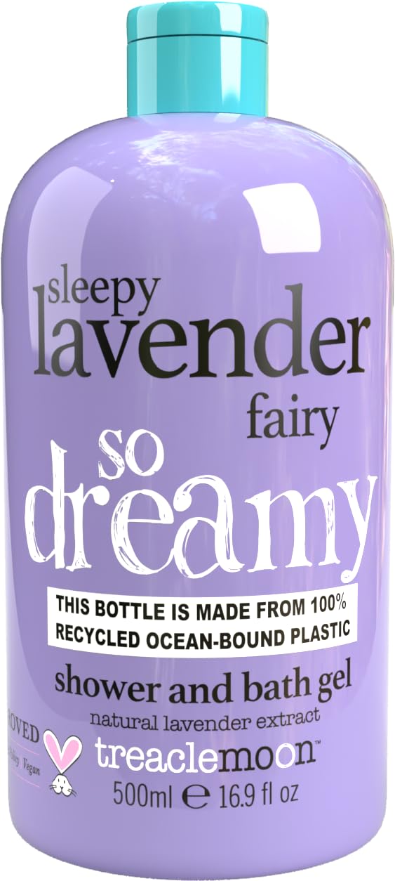 Treaclemoon Sleep Lavender Shower and Bath Gel 500ml | Relaxing Nighttime Wash with Natural Lavender Extract | Vegan