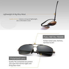SUNGAIT Ultra Lightweight Rectangular Polarized Sunglasses UV400 Protection