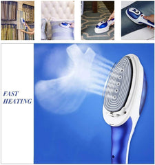 GStorm - Clothes Steamer Compact Fabric Garment Steamer Iron – Hand Held Robust Steamer - Portable Steamer Perfect for Travel and Home Use (Red)
