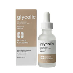 Natural Outcome Glycolic Acid/AHA 12% Renewal Serum | Anti-Aging Exfoliating Facial Serum | Increases Cell Turnover Leaving Behind Smoother Skin | Clarifies Acne and Rejuvenates Skin | 1 Oz