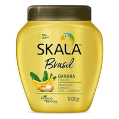 SKALA Brasil Creme de Tratamento 2 em 1 Banana e Bacuri Banana and Bacuri 2 in 1 Treatment Cream Net 35.27 Oz