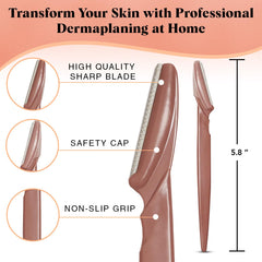 Kitsch, Recycled Plastic Dermaplaner, Terracotta, 12 Pieces