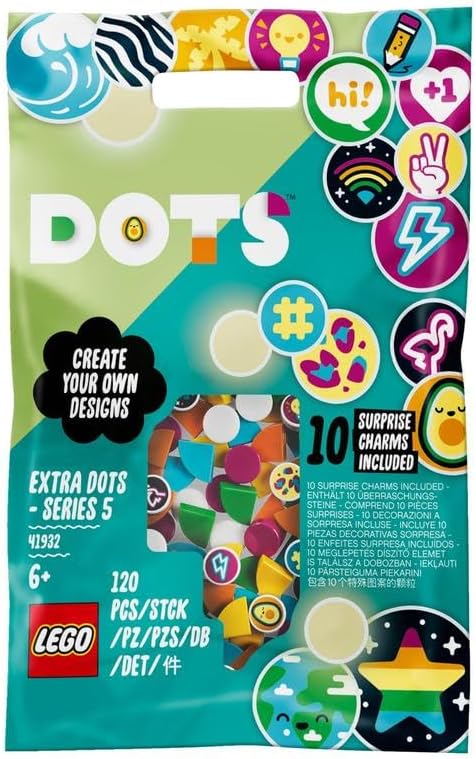 LEGO DOTS Extra DOTS – Series 5 41932 DIY Craft Decoration Kit (120 Pieces)