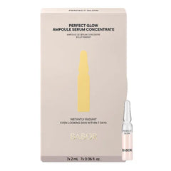 BABOR Perfect Glow Ampoule Serum Concentrates, Perfection Peptide P3 and Glow Pigments to Plump and Even Skin Tone, Brighten and Revitalize Dull and Dry Skin