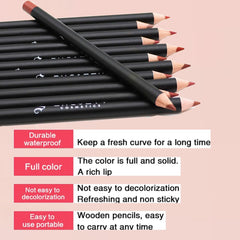 NALACAL 12 Colors Matte Lip Liner Set - Long Lasting Waterproof Nude Lipstick Pencils for Defining & Filling Lips, Premium Makeup Kit