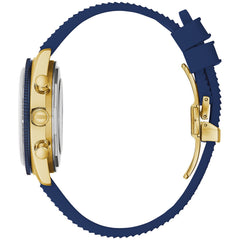Bulova Men's Archive Series Surfboard Chronograph Strap - Blue Strap/ Gold Tone