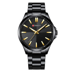 CURREN Anself 8322 Man Watch Man Sport Watch Man Waterproof Outdoor Wristwatch Man Watch Man Quartz Watch Business Watch Male Watch for Men - Black