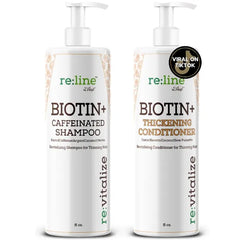 Paisle Botanics Biotin DHT Blocker Shampoo and Conditioner Hair Growth Formula for Men and Women with Caffeine for Volume and Thickening Fine Hair