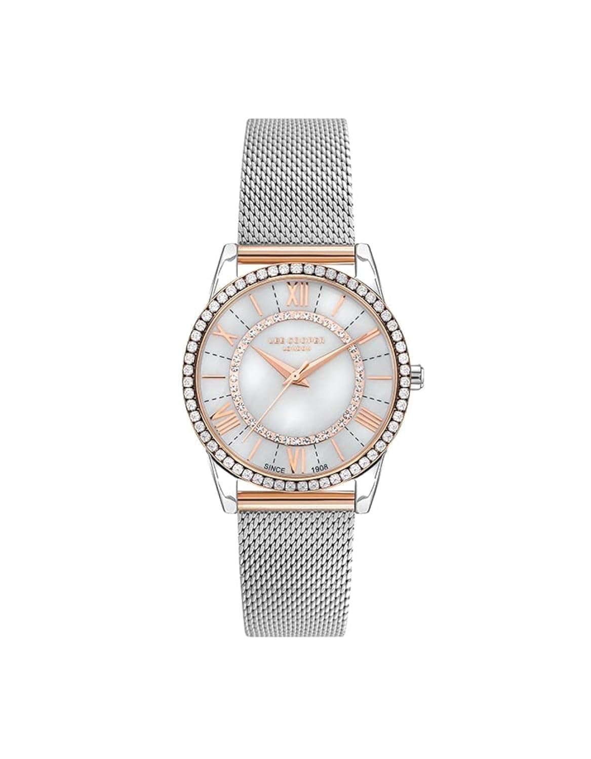 LEE COOPER Women's Analog White Mop Dial Watch - LC07436.520