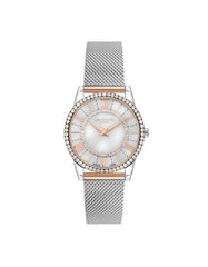 LEE COOPER Women's Analog White Mop Dial Watch - LC07436.520