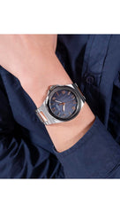 GUESS BR SLV CS W/P SLV TR/TEXTURED GRADIENT BLUE DL/BR/P SLV & RS GLD BRCT