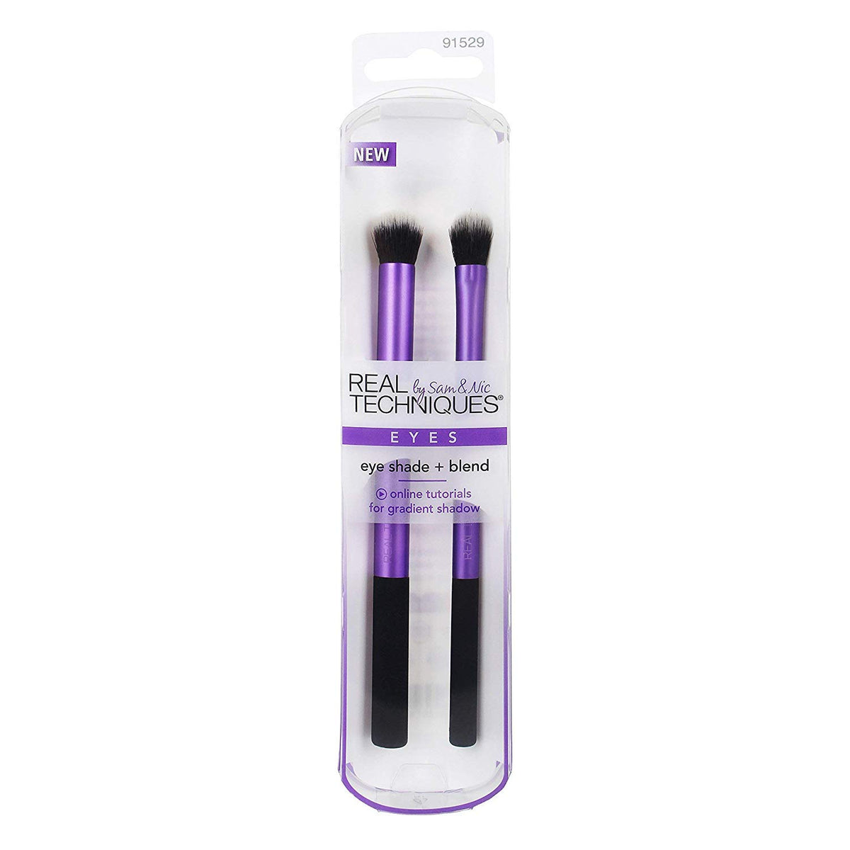 REAL TECHNIQUES Eye Shade and Blend Set Makeup Brush Kit (2 Count)
