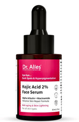 Dr. Alies - Professional 2% Kojic Acid Face Serum with 1% Alpha Arbutin & 5% Niacinamide | Anti-Aging, Skin Lightning, Pigmentation and Dark Spot | Advance Skin Repair for Men & Women | 30 ml