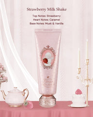 Flower Knows Strawberry Cupid Scented Hand Cream – Intense Hydration & Long-Lasting Fragrance, Nourishing & Calming Formula with Avocado Butter & 4D Hyaluronic Acid (50 g, Strawberry Milk Shake)