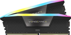Corsair VENGEANCE RGB DDR5 RAM 32GB (2x16GB) 6400MHz CL36 Intel XMP iCUE Compatible Computer Memory - Black (CMH32GX5M2N6400C36)