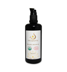Nectarome Argan Oil Organic Non Terrefied – Culinary Argan Oil for Hydrated & Even Skin – Dermatologically Tested Moisturizing Oil for Uneven Skin Tone, Dehydrated & Sensitive Skin