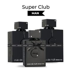 Armaf Club De Nuit Intense, Perfumes For Men, Pack of 3, Club De Nuit Intense Man 105 ML Eau De Toilette, Club De Nuit Intense Man 150ML Pure Parfum, Club De Nuit Intense Man 200ML Eau De Parfum Black