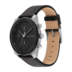 Calvin Klein Analogue Multifunction Quartz Watch for Men Impact Collection with Stainless Steel or Leather Bracelet