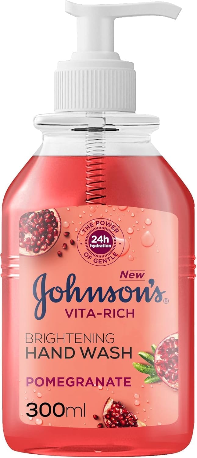 Johnson's Vita-Rich, Brightening Hand Wash, Pomegranate, 300ml