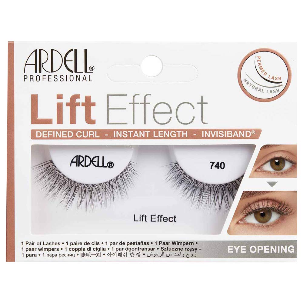 Ardell Lift Effect Strip Lashes – Natural Curl & Volume- 740 (1 Pair)