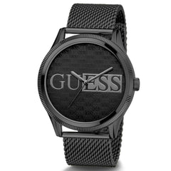 GUESS Men's 44mm Watch - Black Bracelet Black Dial Black Case
