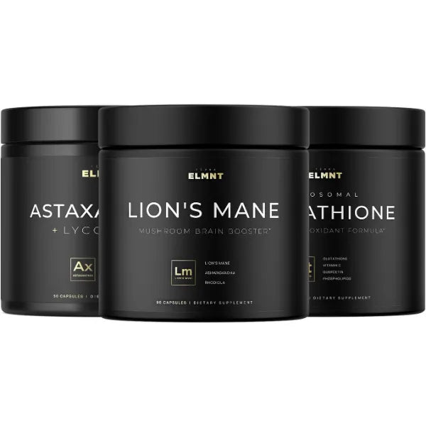 TERRA ELMNT Astaxanthin, Glutathione, and Lion's Mane Bundle