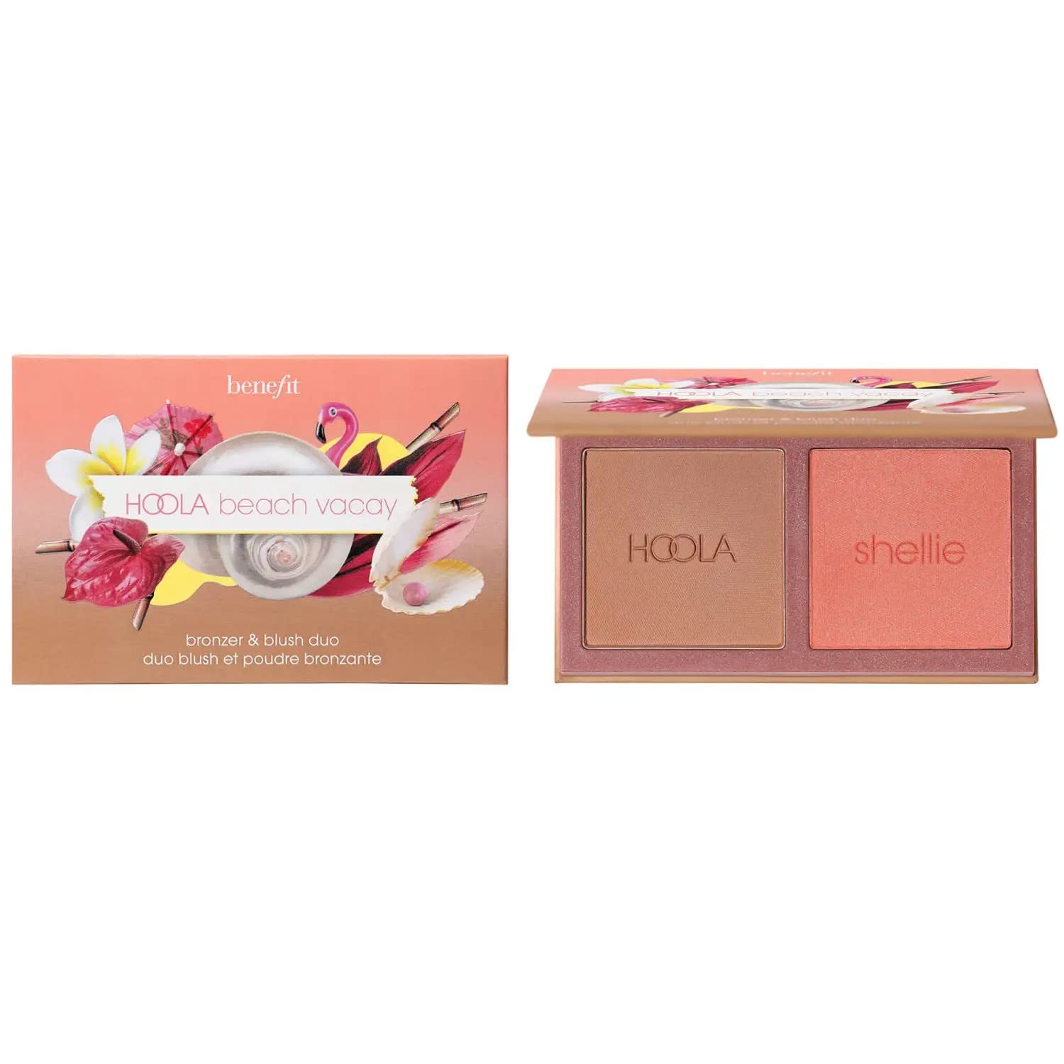 Benefit Hoola Beach Vacay Bronzer & Blush Duo Hoola/Shellie- 2 x 2.5g